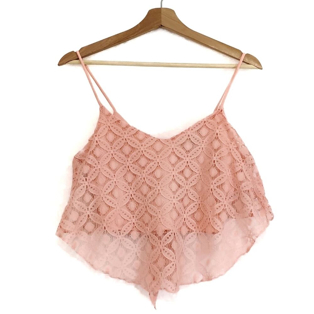 American Dream | Lace Tie Back Crop Top
